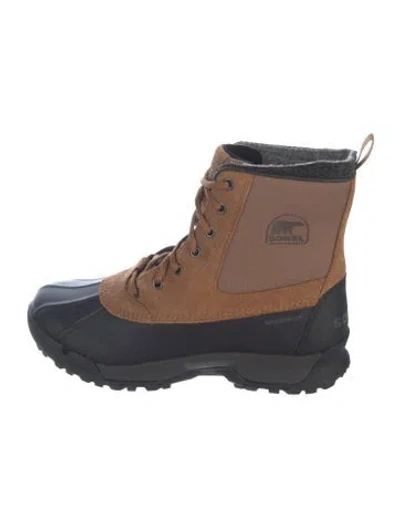Pre-owned Sorel Suede Snow Boots In Blue