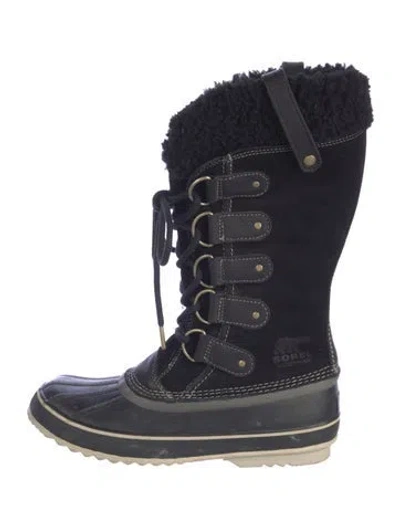 Pre-owned Sorel Suede Snow Boots In Blue