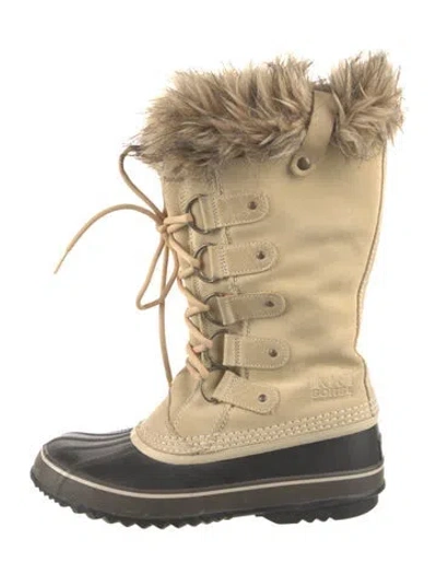 Pre-owned Sorel Suede Snow Boots In Brown