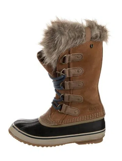 Pre-owned Sorel Suede Snow Boots In Brown