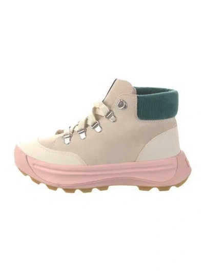 Pre-owned Sorel Suede Sock Sneakers In Pink