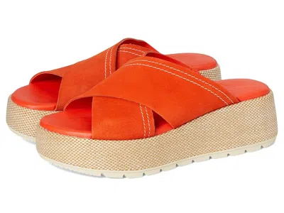 Sorel Sunpeak Platform Slide In Orange