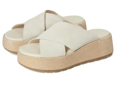 Sorel Sunpeak Platform Slide Sandal In White