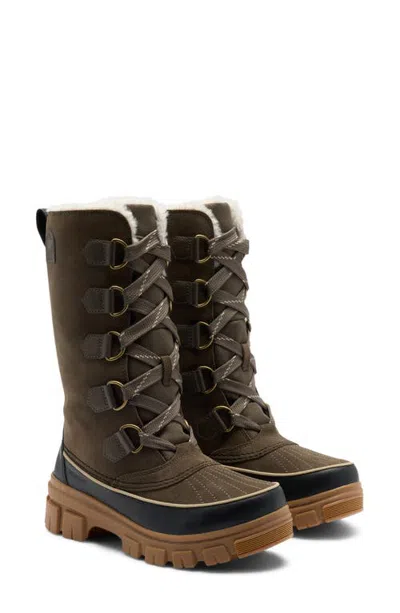 Sorel Tivoli V Faux Fur Lined Tall Waterproof Boot In Brown