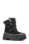 Sorel Tivoli V Wp Waterproof Boots In Black And Fawn In Black/fawn