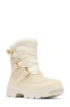 Sorel Tivoli V Faux Shearling Waterproof Boot In White