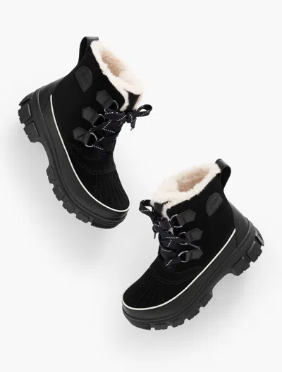 Sorel Tivoliâ¢ Iv Waterproof Leather Boot - Black/fawn - 9m Talbots In Black,fawn