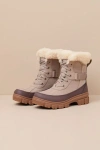 Sorel Tivoli Iv Parc Genuine Shearling Waterproof Boot In Taupe