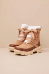 Sorel Tivoliâ„¢ V Resort Tawny Buff Ceramic Waterproof Ankle Boots In Brown