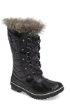 Sorel 'tofino Ii' Faux Fur Lined Waterproof Boot In Black Stone