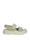 Sorel Touch-strap Platform Sandals In Green