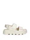 Sorel Touch-strap Platform Sandals In White