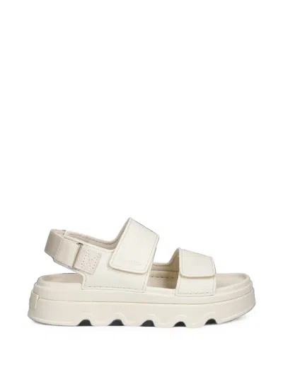 Sorel Touch-strap Platform Sandals In White