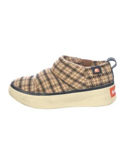 Pre-owned Sorel Tweed Printed Sneakers In Neutral
