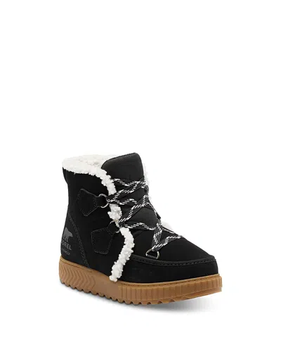 Sorel Unisex Ona Ave Alpine Suede Faux Shearling Lined Ankle Boots Big Kid In Multi