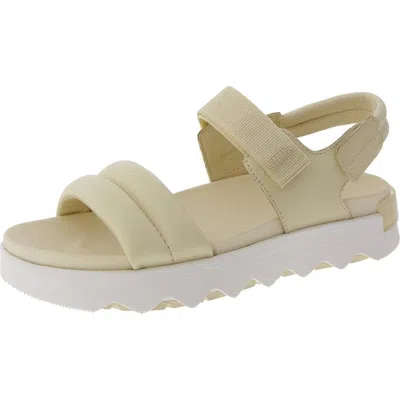 Sorel Vibe Womens Faux Leather Slingback Sport Sandals In Multi