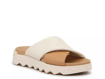 Sorel Viibe Platform Sandal In White