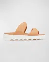 Sorel Viibe Twist Dual-band Sandals Sandals In Honest Beige,sea Salt