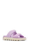 Sorel Women's Vibe Twist Slip-on Slide Sandals In Euphoric Lilac/ Honey White