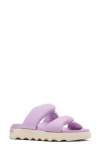 Sorel Viibe Twist Slide Sandal In Euphoric Lilac/honey White