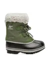 Sorel Kids' Yoot Pac Waterproof Snow Boot In Green