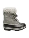 Sorel Kids' Yoot Pac Waterproof Snow Boot In Gray