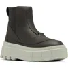 Sorel Waterproof Platform Chelsea Boot In Jet/pixel
