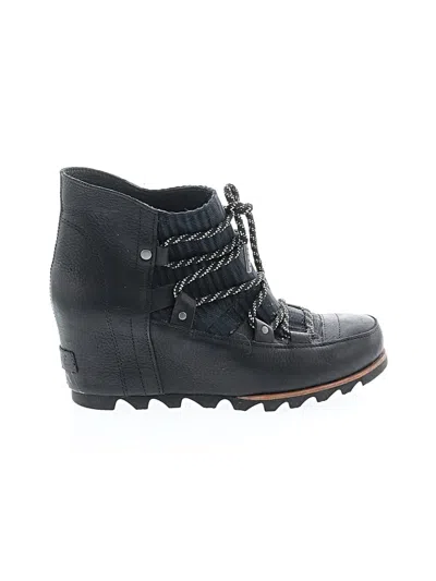 Pre-owned Sorel Wedges In Black