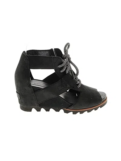 Pre-owned Sorel Wedges In Black