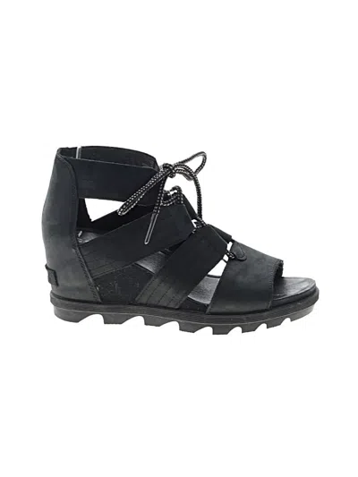 Pre-owned Sorel Wedges In Black