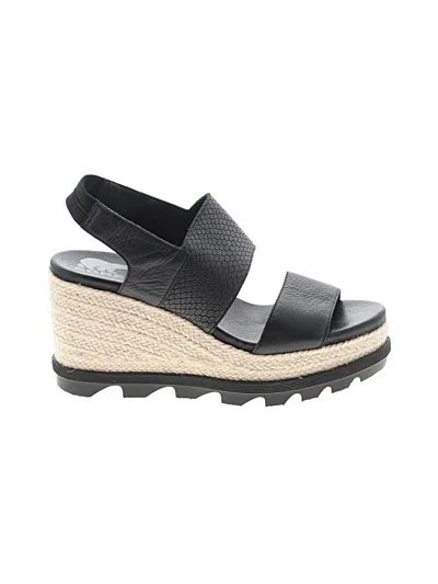 Pre-owned Sorel Wedges In Black