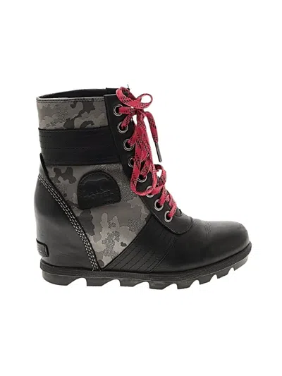 Pre-owned Sorel Wedges In Black