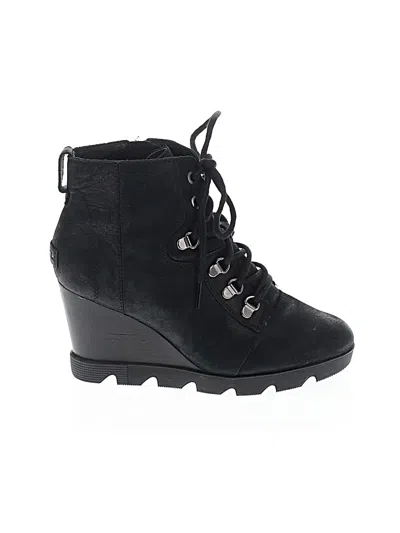 Pre-owned Sorel Wedges In Black