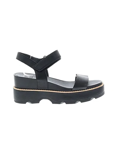 Pre-owned Sorel Wedges In Black