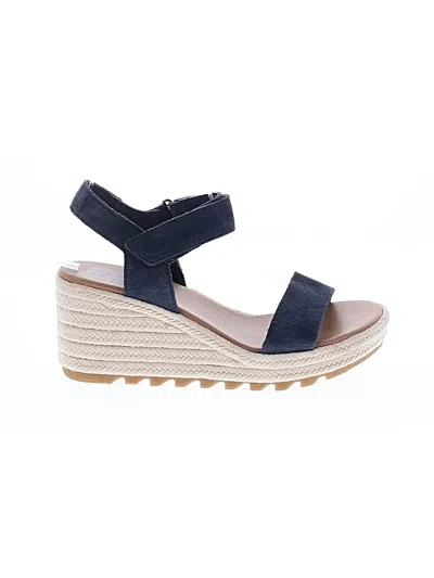 Pre-owned Sorel Wedges In Blue
