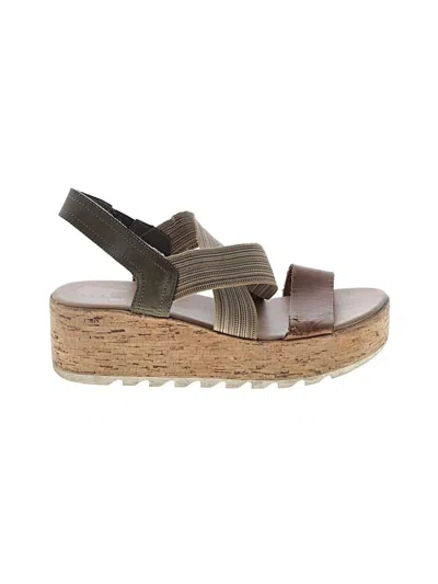 Pre-owned Sorel Wedges In Brown
