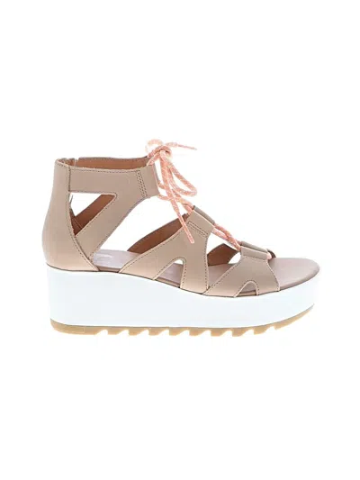 Pre-owned Sorel Wedges In Brown