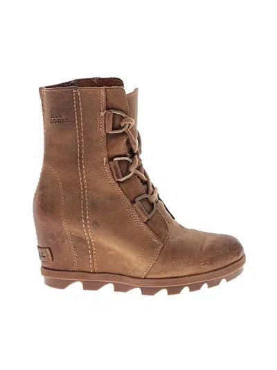 Pre-owned Sorel Wedges In Brown
