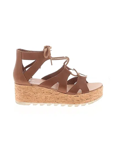 Pre-owned Sorel Wedges In Brown