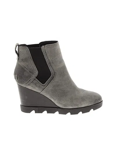Pre-owned Sorel Wedges In Gray