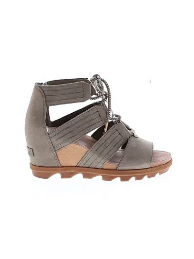 Pre-owned Sorel Wedges In Gray