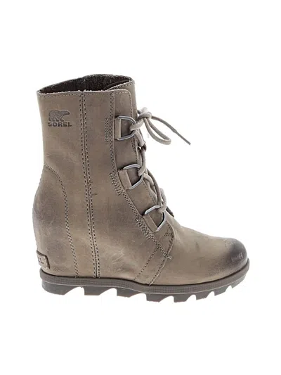Pre-owned Sorel Wedges In Gray