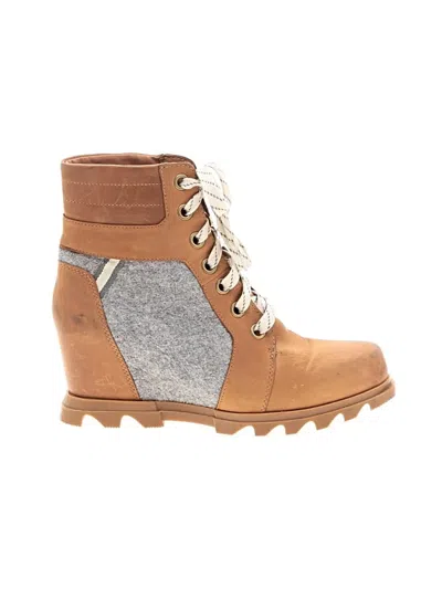 Pre-owned Sorel Wedges In Tan