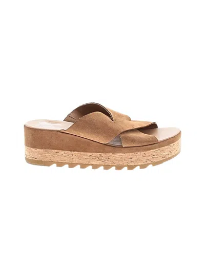 Pre-owned Sorel Wedges In Tan