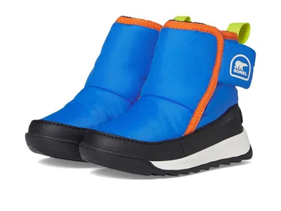 Sorel Whitney Ii Plus Bootie Wp (big Kid) Kids Shoes Harbor Blue/jet : 7 Toddler M, Rubber In Multi
