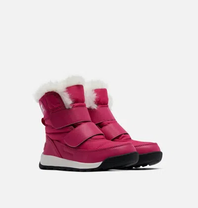 Sorel Whitney Ii Strap Winter Boot Kid Pink Faux Fur Collar Waterproof Rhs8327