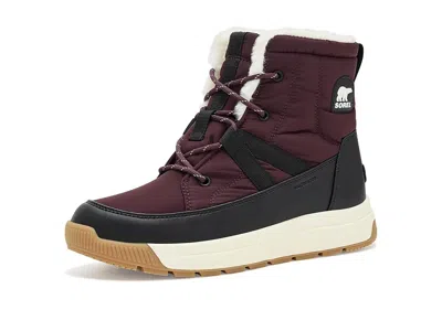 Sorel Whitney Iii Mid Waterproof Women's Cold Weather Boots Red Lodge/black: 10 B - Medium, Synthetic