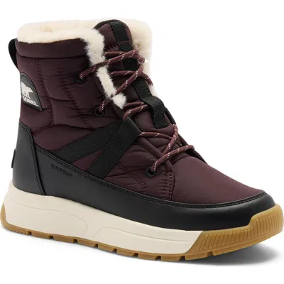 Sorel Whitney Iii Waterproof Mid Boot In Burgundy