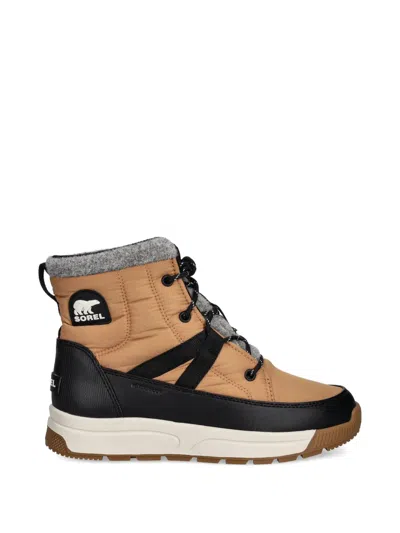 Sorel Whitney Lace-up Panelled Boots In Brown