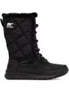 Sorel Women's Whitney Ii Tall (200g) Lace Wp Winter Boots In Black In Black